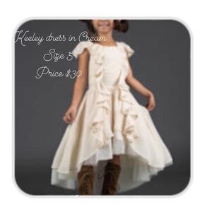 Joyfolie Kelley dress in Cream size 5T